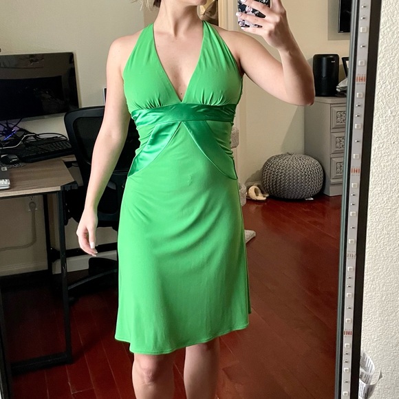 Morgan & Co. Dresses | Morgan and Co. Halter Dress | Color: Green | Size: Xs | Mariah1826'S Closet